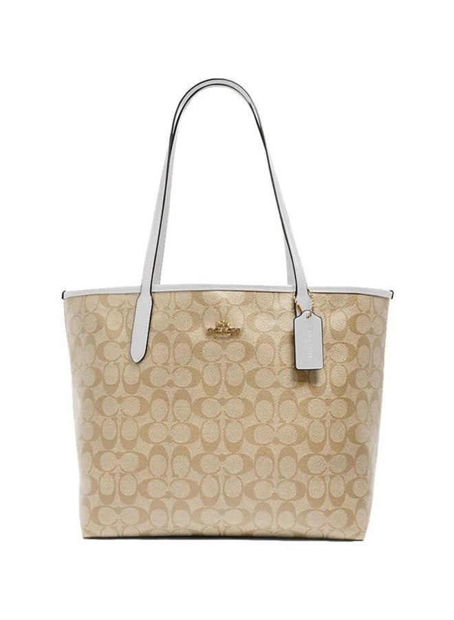 coachoutlet COACH City Tote Bag In Signature Canvas - Image 1