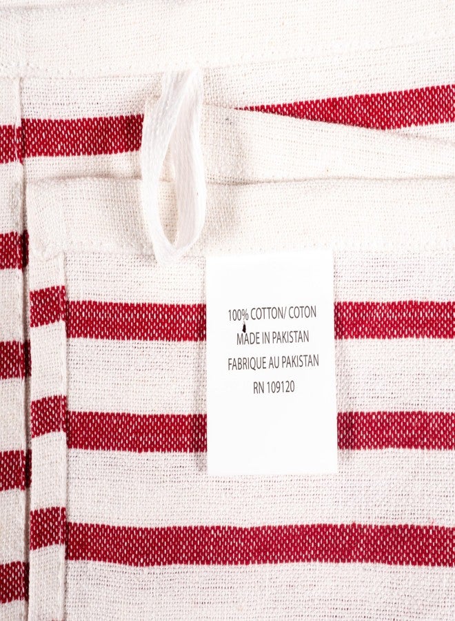 KAF Home Assorted Flat Kitchen Towels |100% Cotton - 18 x 28 inches | Ultra Absorbent Soft Dish Towels | Perfect for Cooking, Cleaning, and Drying Hands (Red, 18 x 28-10 Pack) - Image 5