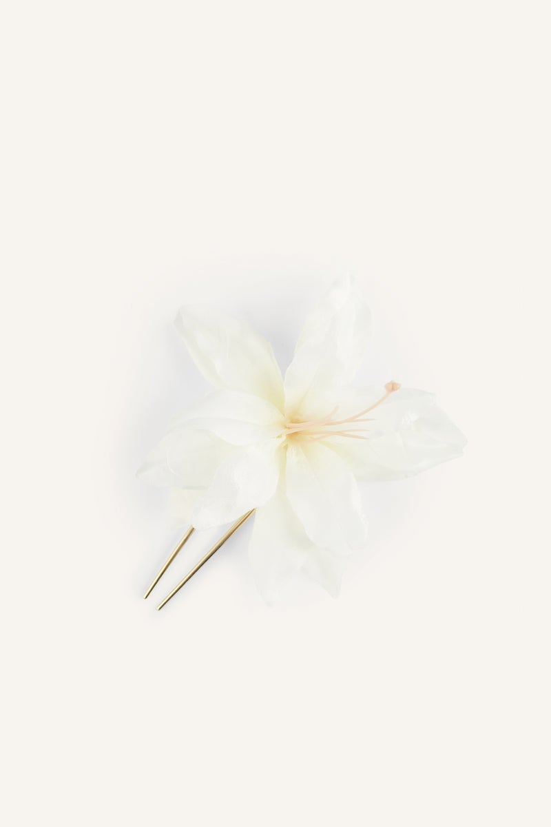 DeFacto White Woman Woman White Floral Hair Clips Casual - Image 1