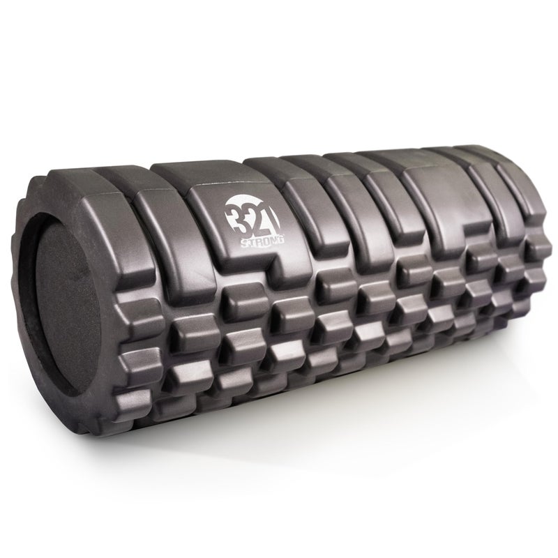 321 STRONG Foam Roller - Medium Density Deep Tissue Massager for Muscle Massage and Myofascial Trigger Point Release , with 4K eBook - Black - Image 1