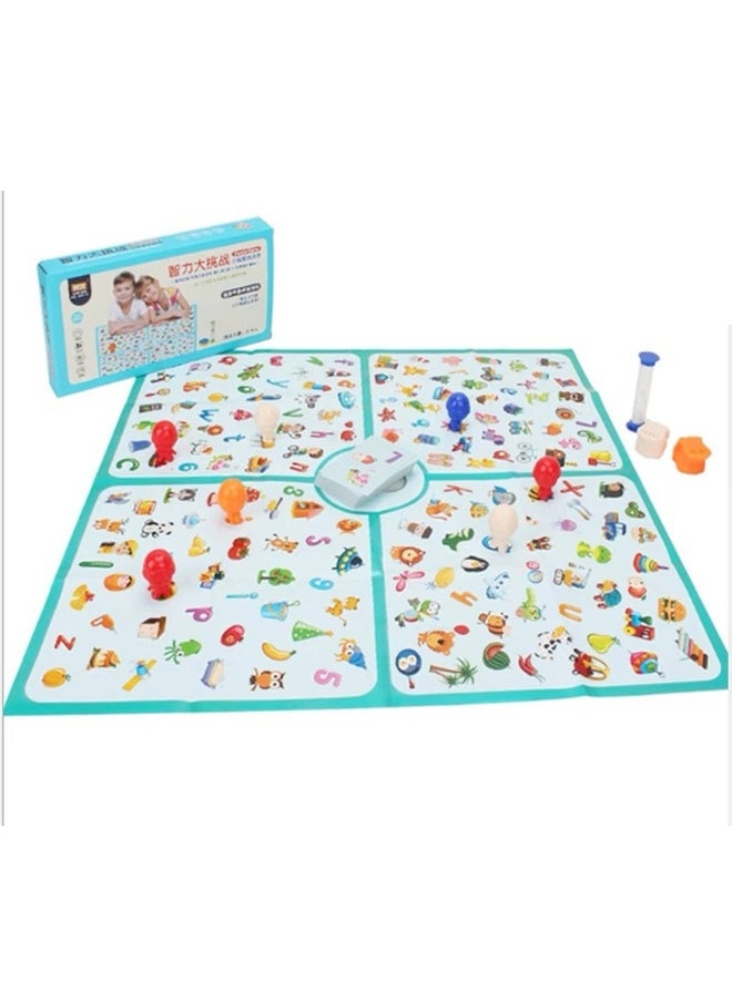 Children's Educational Memory Board Game - 60-Piece Concentration Training Toy with Animal/Fruit Cards, Double-Sided Game Board & Timer - for Cognitive Development, Memory Skills & STEM Learning Family Game  - Image 1