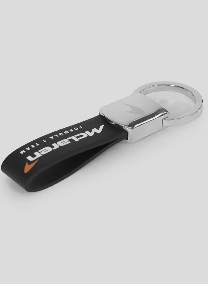 McLaren Mclaren F1 Team Keyring Black Leather Strap