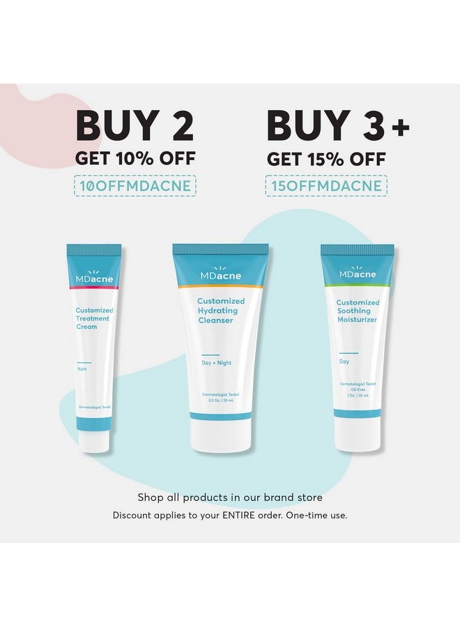 MDacne Acne Treatment Benzoyl Peroxide Cream 2.5% Unclogs Pores Reduces Blemishes & Enhanced With Plantbased Ingredients For Sensitive Skin - Image 5