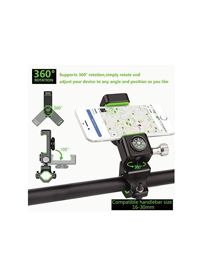 Universal Bike Phone Mount for 4.7" - 6.8" Smartphones, 360° Adjustable Bicycle & Motorcycle Handlebar Holder for Mountain and Road Bikes, Compatible with iPhone and More. - Image 4