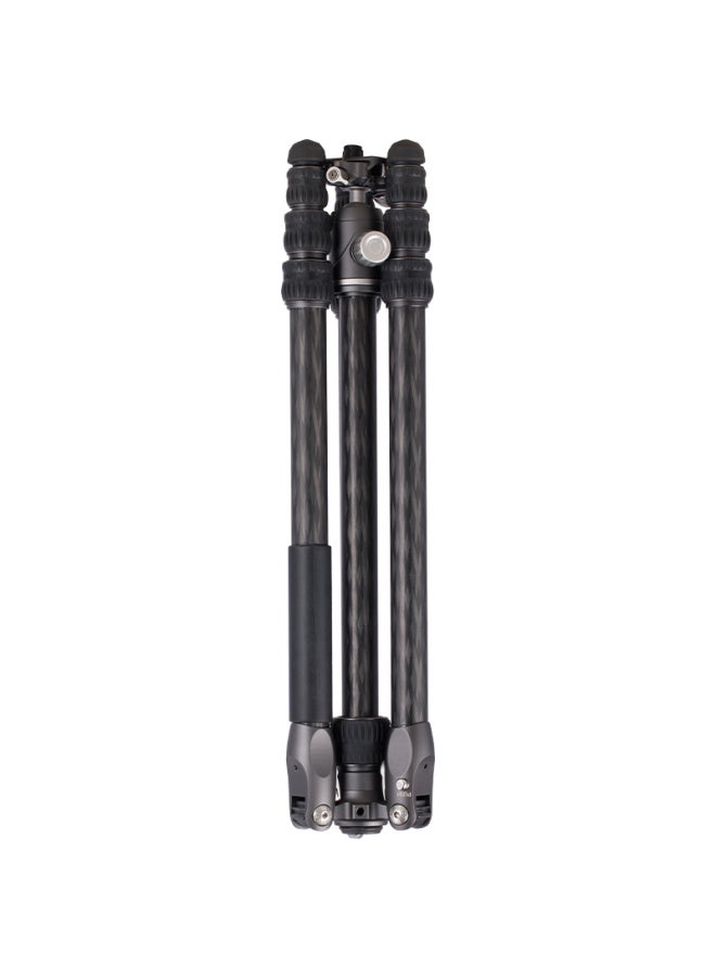 Benro Rh258ck Rhinoceros Professional Carbon Fiber Portable Reverse Folding Photography Tripod, Dual Panoramic Ball Head, Detachable Monopod, Dslr And Mirrorless Camera Tripod Set - Image 4