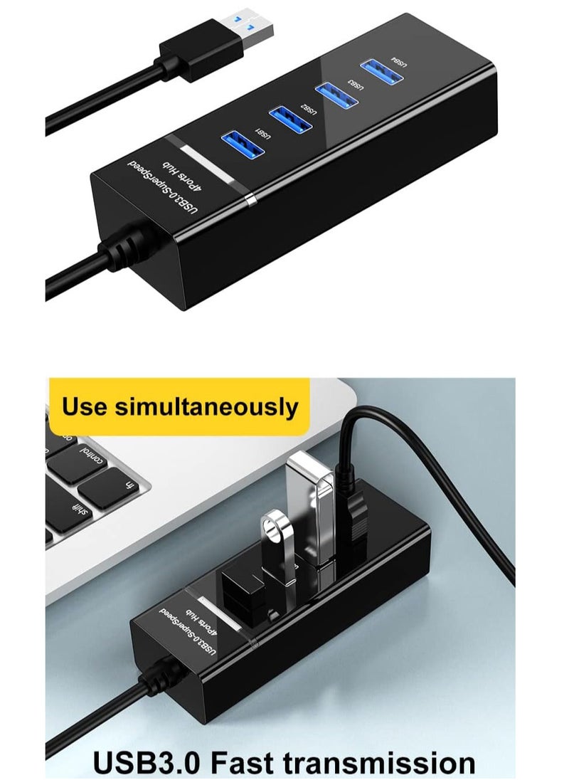 Generic USB Hub Dongle, 4-in-1 USB Adapter Docking Station, Portable USB Splitter Compatible with MacBook Air, iMac, Surface Pro, Laptop, USB Flash Drives, Mobile HDD  - Image 2