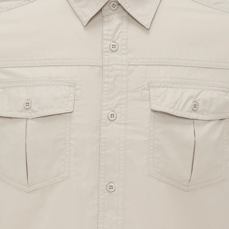 Sun And Sand Sports Beige Men's Utility Shirt for Men | Best Price UAE