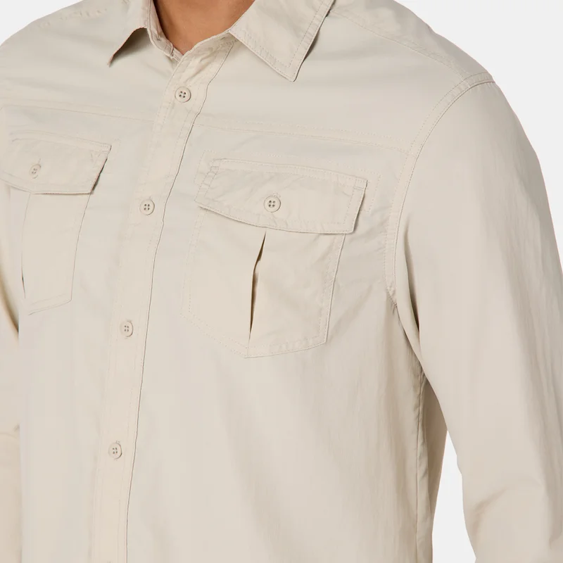 Sun And Sand Sports Beige Men's Utility Shirt for Men | Best Price UAE