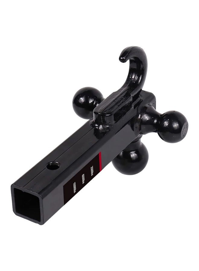 NBJINGYI 2" Trailer Hitch Tri Ball Mount with Hook 1-7/8", 2", 2-5/16" Chrome Plated Balls and Hook - Image 4