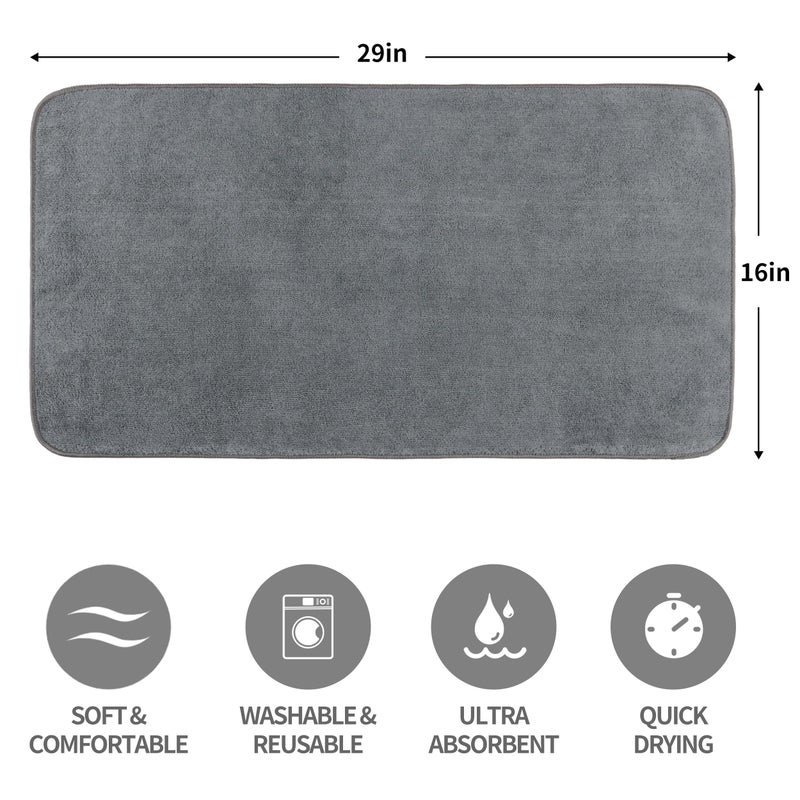 MICROFI New Microfiber Hair Drying Salon Towels, Quick Dry, Lint Free, 4 Pack (Gray, 16'' x 29'') - Image 3