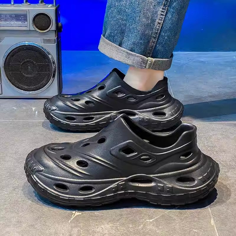 Coconut Hole Shoes Men'S Summer Outdoor Sports Baotou Sandals Non-Slip Wear-Resistant Wading Fishing Shoes - Image 4