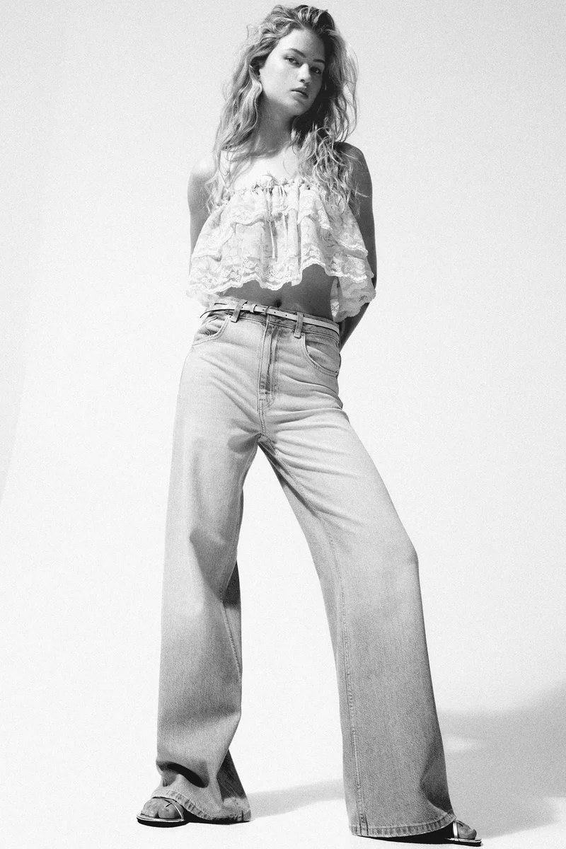 H&M Wide Ultra High Jeans