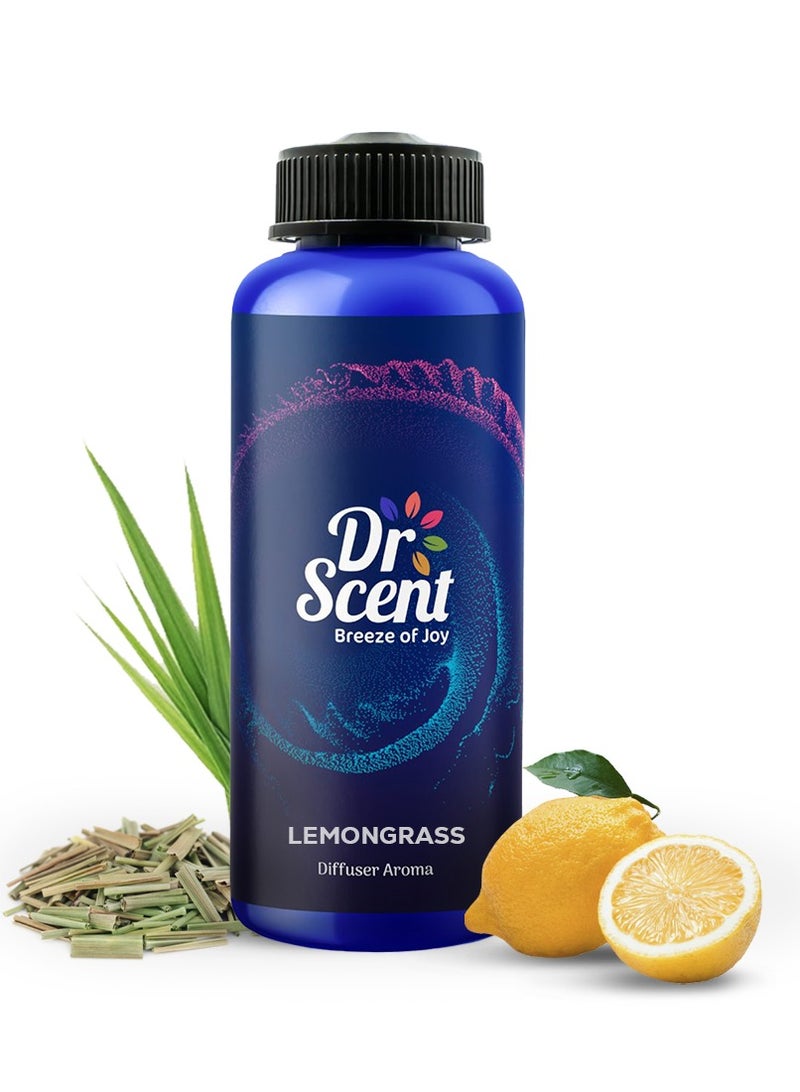 Dr Scent Diffuser Aroma Oil Lemongrass - Lemongrass and Citrus Fragrance Notes | Made in the UK | Perfect for Offices, Homes, Shops, Hotel Rooms & Big Lobbies(1000ml) - Image 1