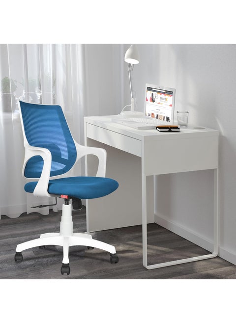 ROSE Mono  3Years Warranty Included  Mesh MidBack Ergonomic Office Chair  Revolving Study  Work from Home ChairWhite  Blue
