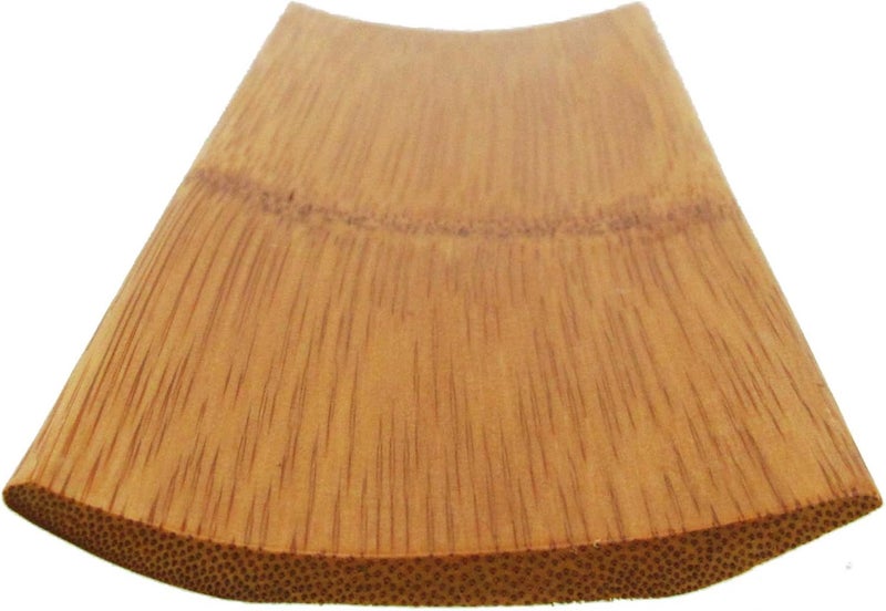 BambooMN Reusable Bamboo Carbonized Brown Rectangle Sushi Serving Tray Plate 7 x 28  10 Pieces - Image 2