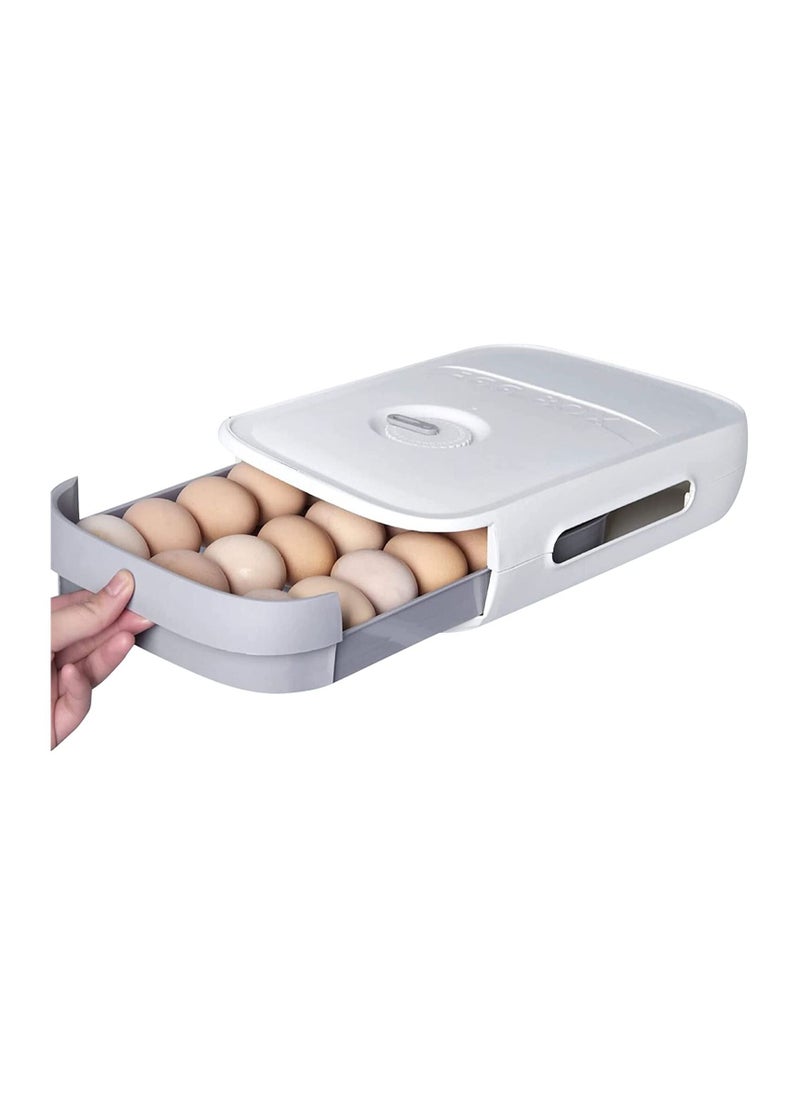 LA FIESTA White Egg Holder Storage Box for Refrigerator  - Image 2