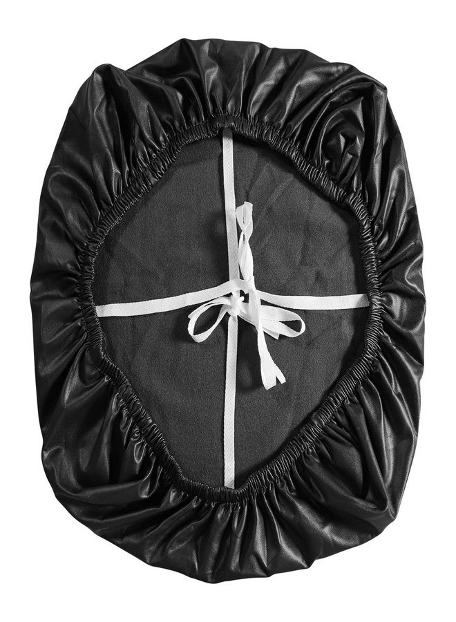 FORCHEER Office Chair seat Covers Leather Stretch Waterproof PU Computer Chair Seat Cushion Slipcovers-Black - Image 4