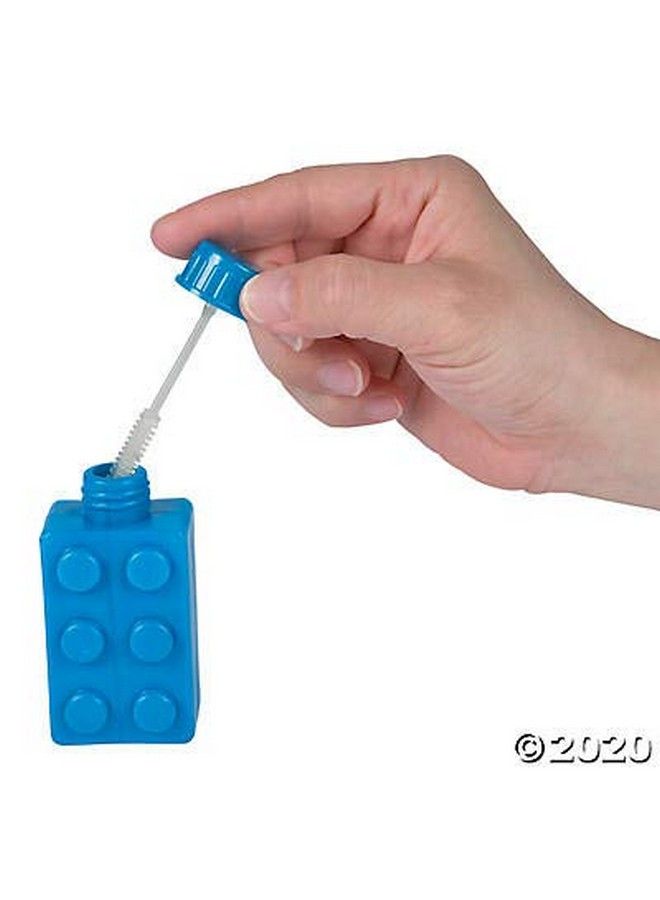 Fun Express Brick Party Bubble Bottles (Set Of 12) Block Party Favors And Supplies - Image 3