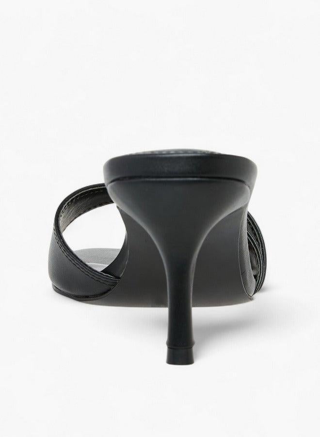 سيليست صنادل نسائية سهلة الارتداء بكعب خنجر وزخرفة بإبزيم - Image 5