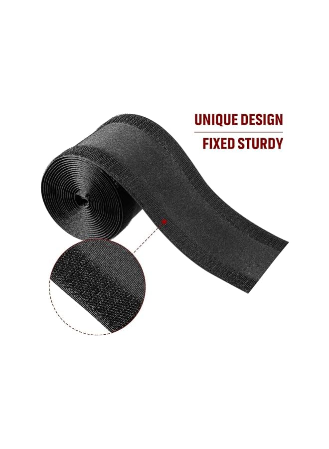 PROMASS Floor Cable Cover Protector, 10cm Wide 10 Feet Carpet Cord Cover Cable Management, Carpet Cord Cover Cable Protector for Home Commercial Office Carpet, Protect Cords Prevent a Trip Hazard (Black) - Image 4