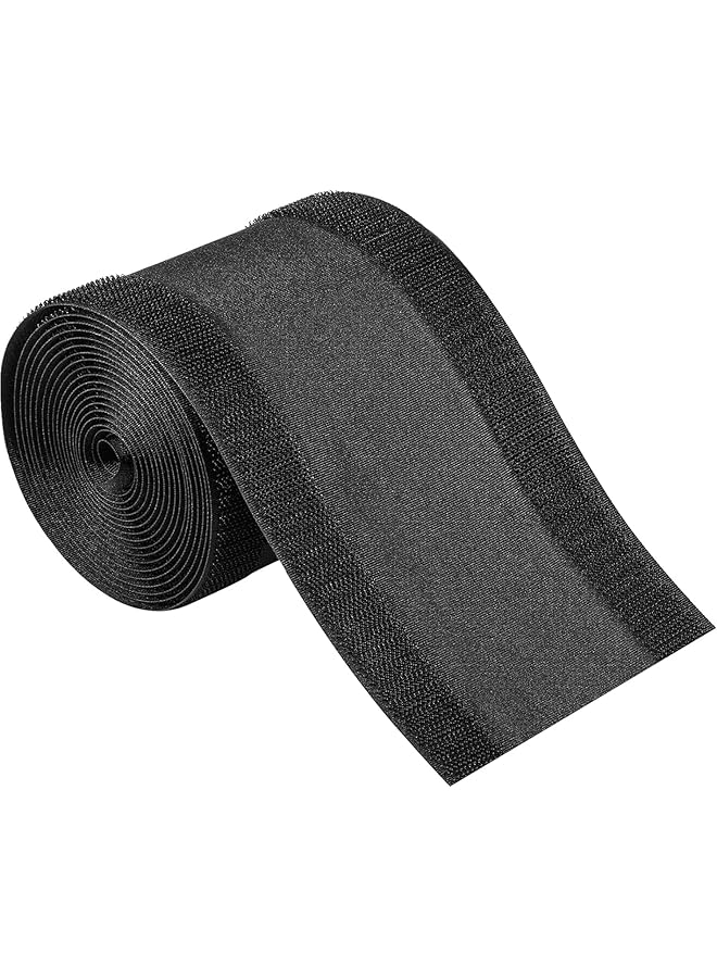 PROMASS Floor Cable Cover Protector, 10cm Wide 10 Feet Carpet Cord Cover Cable Management, Carpet Cord Cover Cable Protector for Home Commercial Office Carpet, Protect Cords Prevent a Trip Hazard (Black) - Image 1