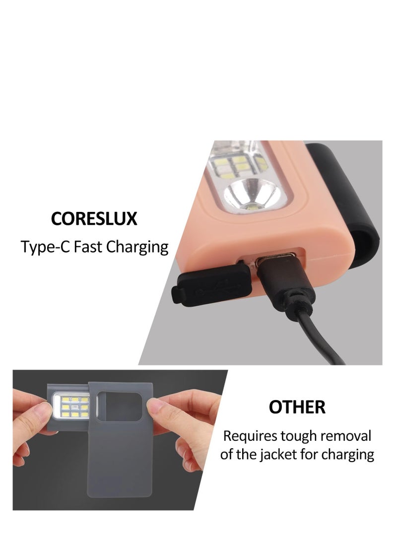 SYOSI - Running Light, 3PCS Wearable Magnetic Clip on Light for Runners & Joggers with 6 Lighting Modes, Rechargeable High Visibility Dog Lights for Night Dog Walking Hiking Camping (Black) - Image 1