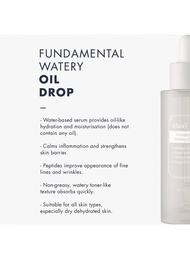 DearKlairs سيروم قطرة زيت مائي عميق الترطيب الأساسي مع مضادات الأكسدة 50 مل - Image 2