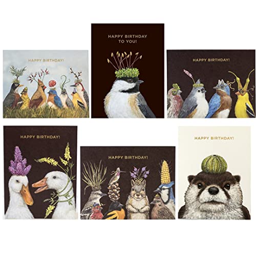 Hester & Cook Vicki Sawyer Blank Birthday Cards - Animal Card Boxed Set with Envelopes 6 Each - Made in USA - Image 4