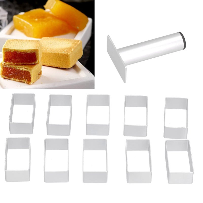 Large Rectangle Aluminum Cake Mold Set Premium Durable 3D Moon Pastry Fondant Baking Tool - Image 4