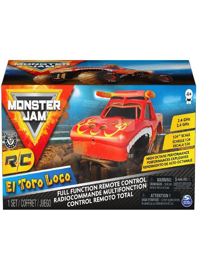 Monster Jam - Monster Jam, Official El Toro Loco Remote Control Monster Truck, 1:24 Scale, 2.4 GHz, for Ages 4 and up - Image 1