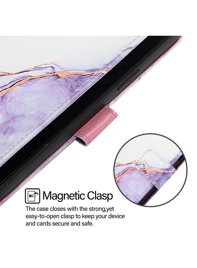 S-TOP Case For Samsung Galaxy A02 / M02 PT003 Marble Pattern Flip Leather Phone Case - Image 4