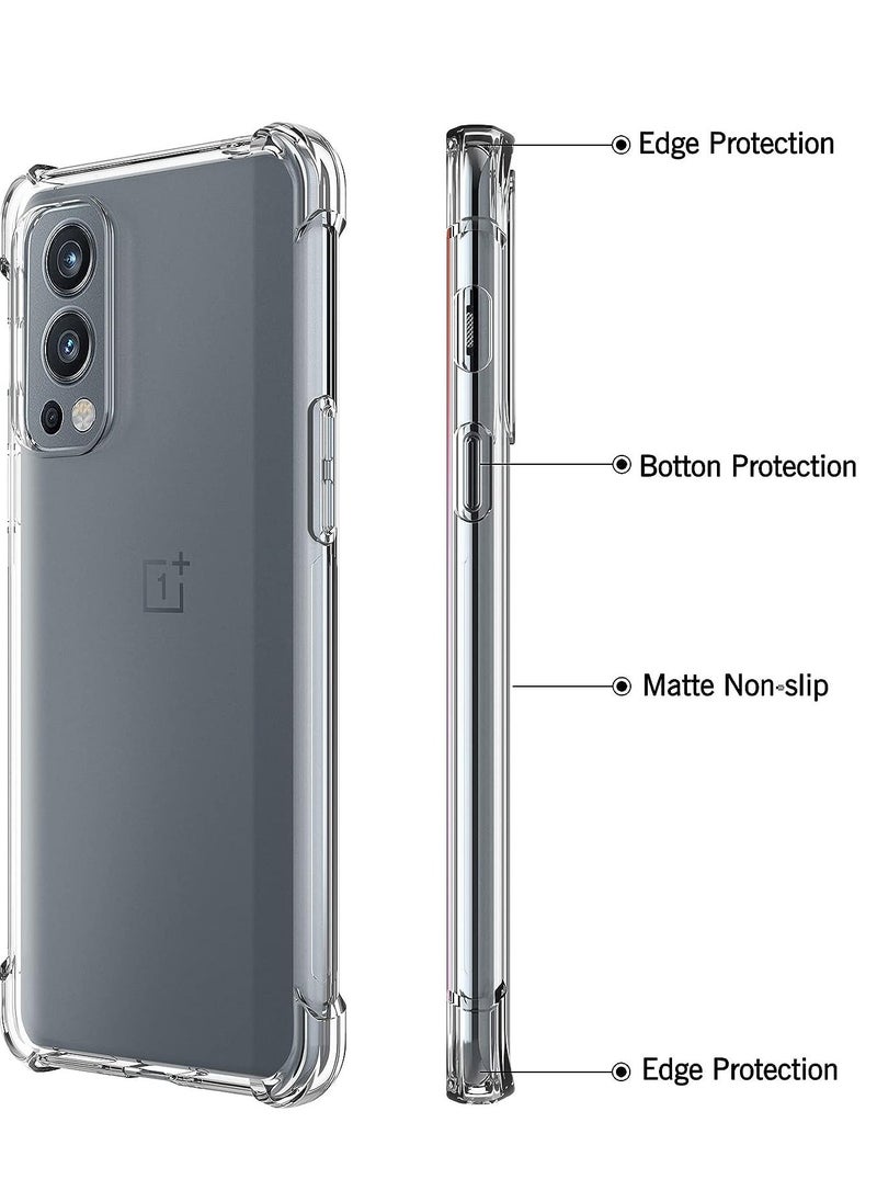 Raxoom Case for OnePlus Nord 2 5G Case Cover Back Air Cushion Soft Silicone Shockproof Protective Bumper Shell Corner, - Image 2
