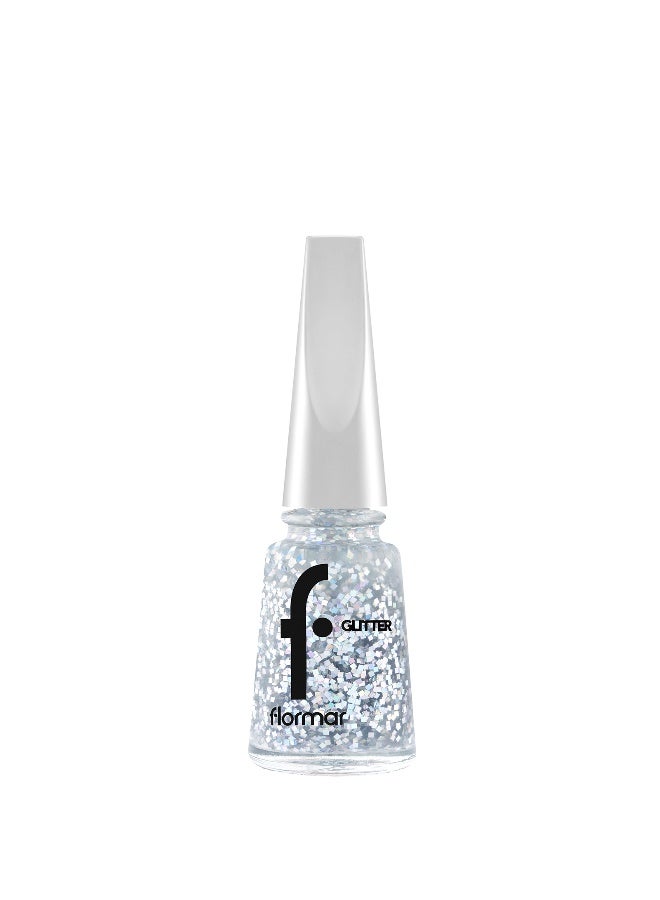 flormar Glitter Nail Enamel New - 01 Stardust 01 Stardust - Image 1