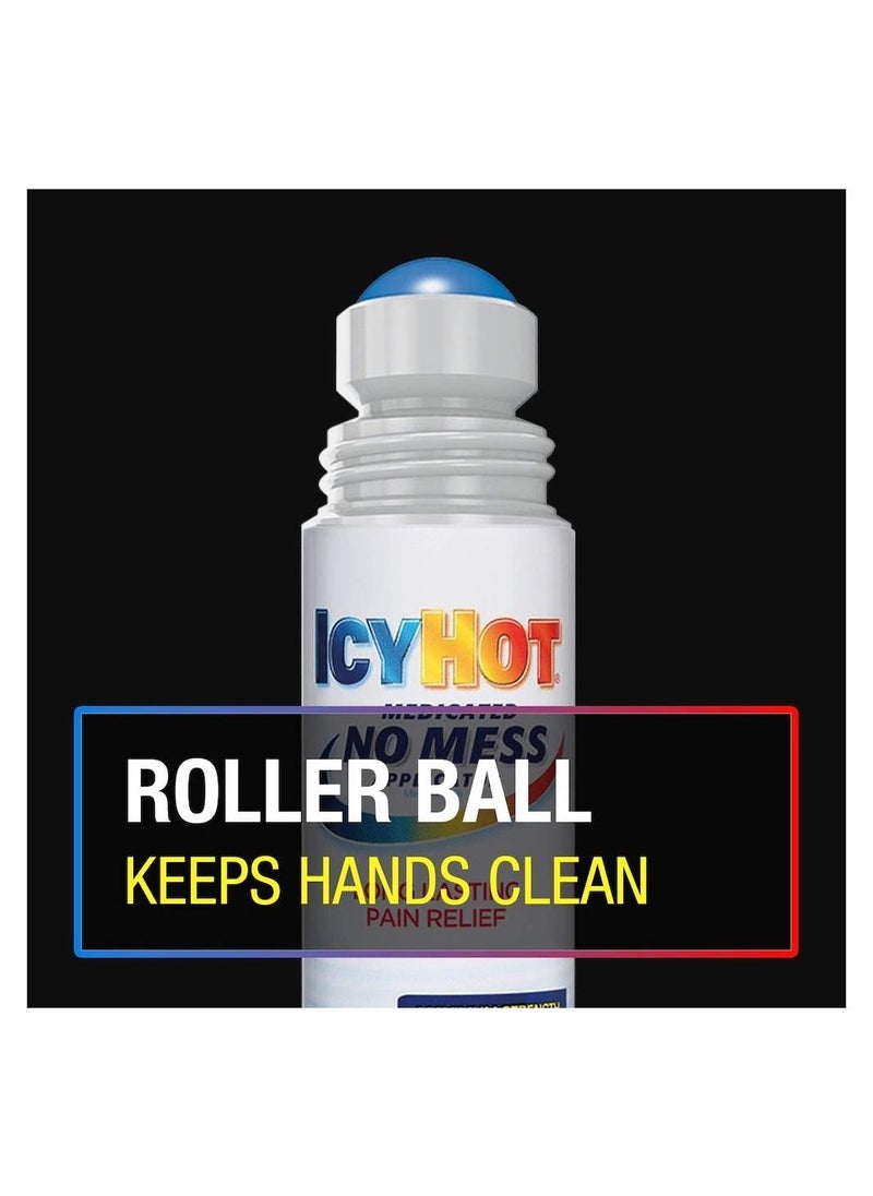 Icy Hot - سائل مسكن للألم طبي بدون فوضى، قوة قصوى، 2.5 أونصة سائلة. - Image 1