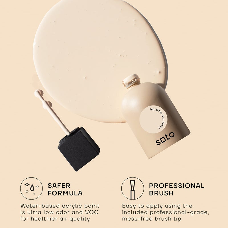 soto Paint Touch Up, No. 07 In Situ White (Warm Off-White) Quick Drying, Matte Finish, Super Adhesion, 1.5 Oz - Image 5