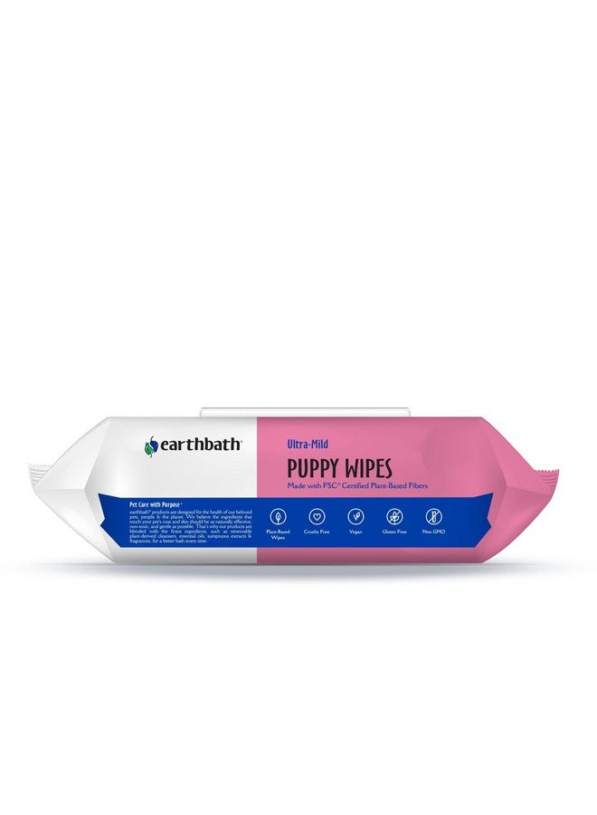 earthbath , UltraMild Wild Cherry Puppy Wipes  Dog Wipes For Paws And Butt, Best Pet Wipes For Dogs & Puppies, Made In Usa, CrueltyFree Dog Cleaning Wipes  100 Count (2 Pack) - Image 3