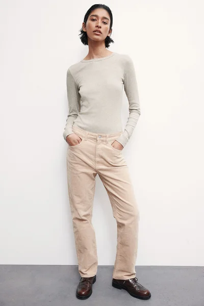 H&M Ribbed modal-blend top