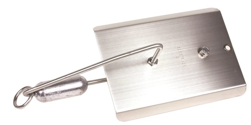 Sea Striker Planers | Fishing Planer with Stainless Steel Blade with Large Brass Ring Silver