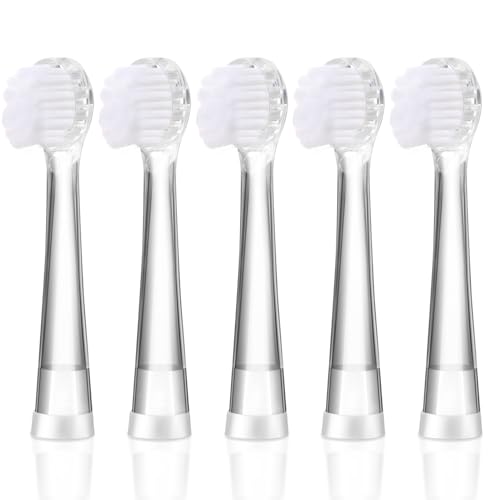 KOPBTBOY Baby Toothbrush Heads Compatible with Seago SG-513/SG-977/EK6, Compatible with Dada-Tech-BB1/977/K6, Compatible with Brush-Baby WildOnes/KIDZSONIC(8-18 Month) - Image 1