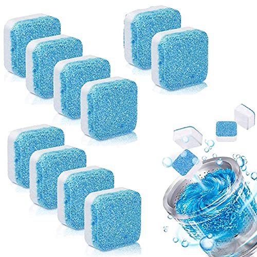 TETRIX Washing Machine Deep Cleaner Tablet for Front and Top Load Machines, Descaling Powder Tablet for Cleaning & Drum Stain Remover, Washing Machine Descaler Powder (Pack of 10) - Image 1