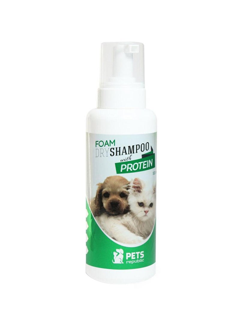 Dry Foam Shampoo For Pets Hair With Protein
