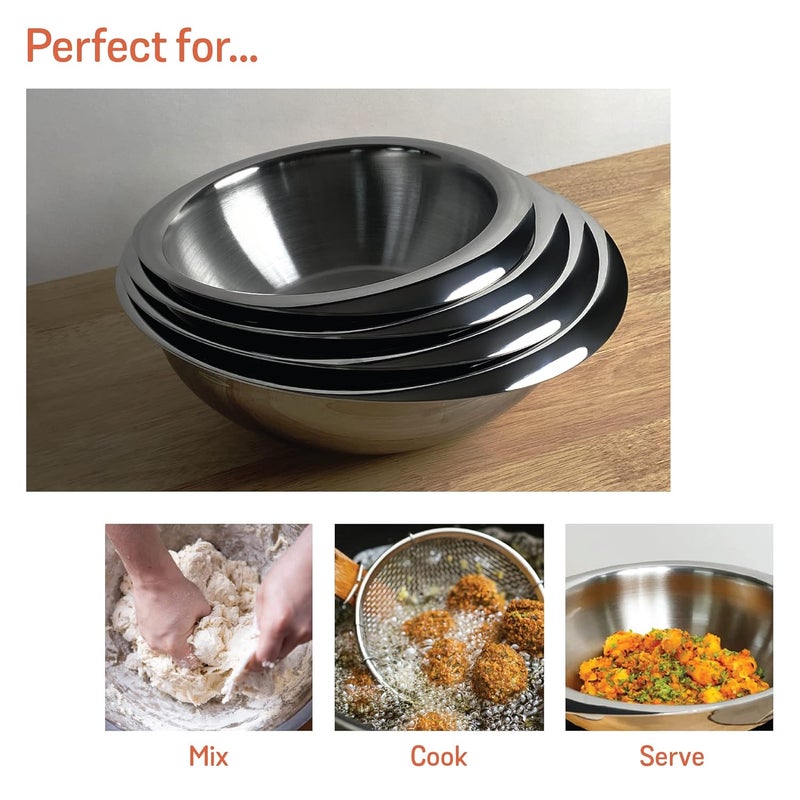 Meyer Trivantage Stainless Steel Triply 2 Piece Cookware Set - Tasla + Glass Lid, 20cm - Image 3