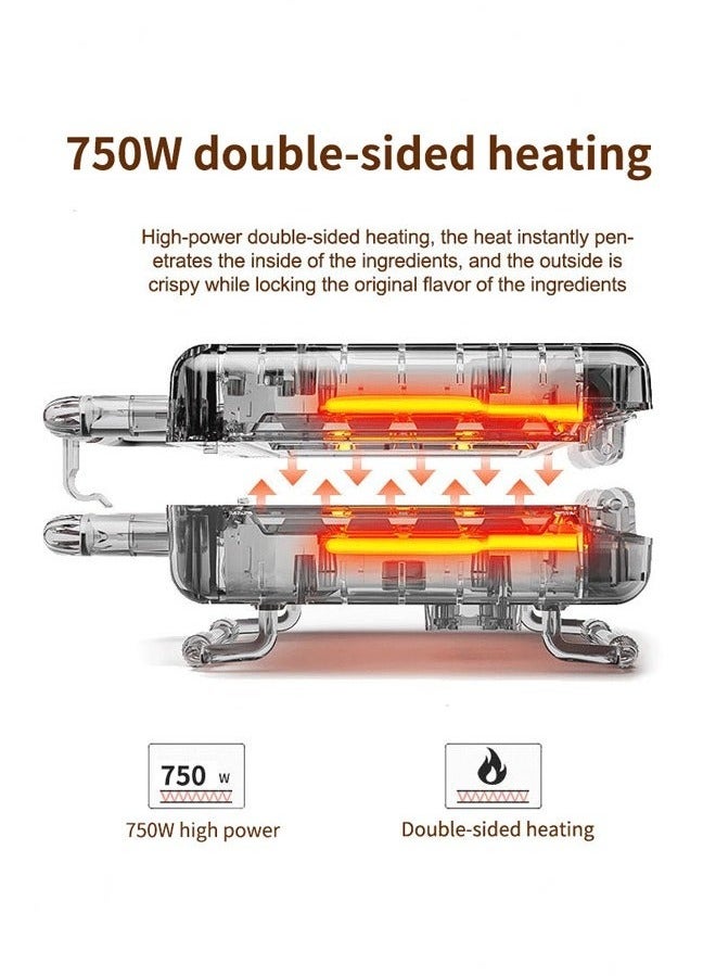 سوكاني صانع الوافل الكهربائي ، صانع كعكة الكرتون ، ألواح غير لاصقة 750 واط ، تسخين على الوجهين يجعل 6 فطائر وافل على شكل كرتون للأطفال ، SK-08005 - Image 4