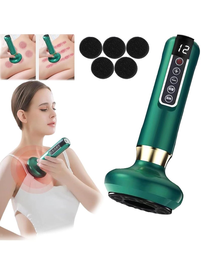 شو وو جهاز كهربائي محمول قابل لإعادة الشحن، مضاد للسيلوليت، جهاز نحت الجسم، جهاز شفط دهون لاسلكي، جهاز تدليك لتشكيل الجسم، جهاز تدليك للبطن، جهاز تدليك بالحجامة - Image 1