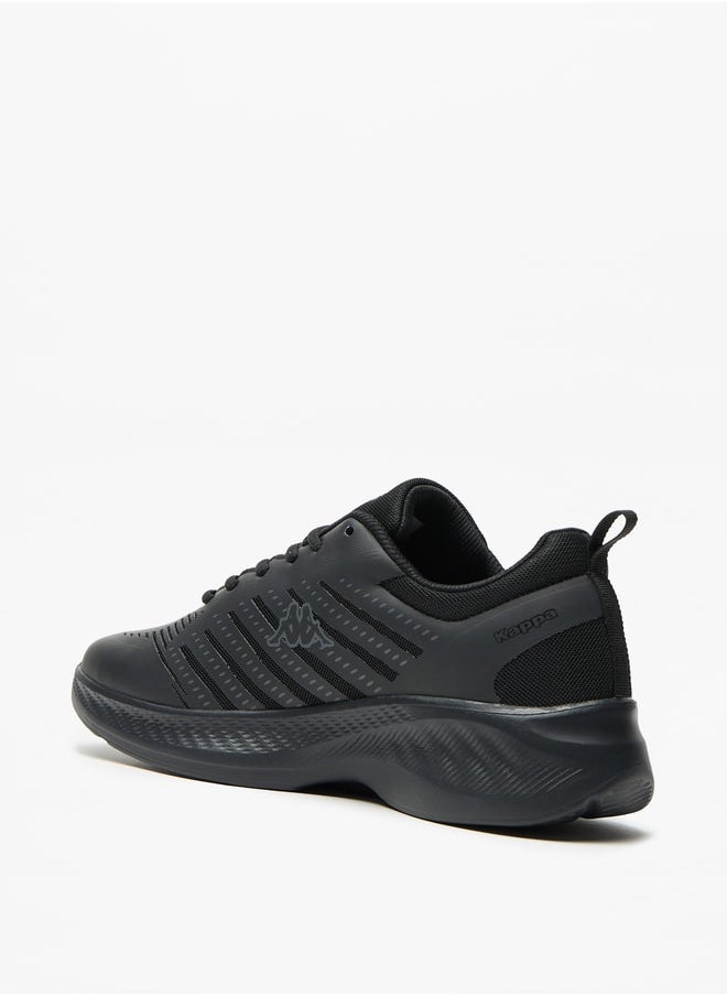 Kappa Men's Textured Sports Shoes with Lace-Up Closure  - Image 3