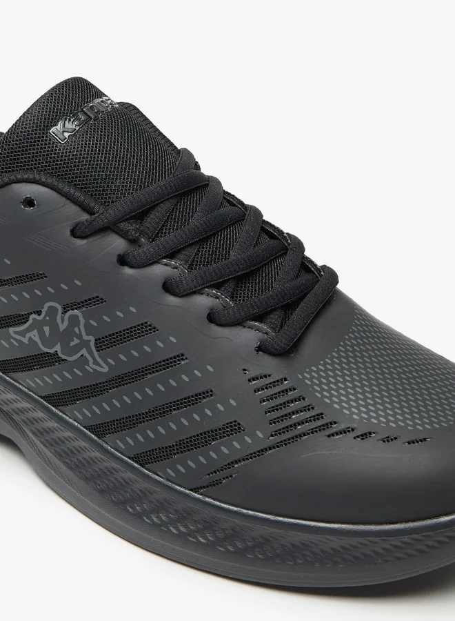Kappa Men's Textured Sports Shoes with Lace-Up Closure