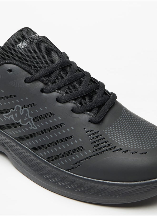 Kappa Men's Textured Sports Shoes with Lace-Up Closure  - Image 5