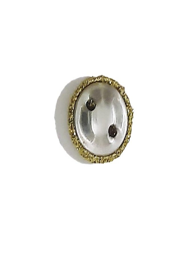FINEWORLD [FW-Show BUTTONS1-10] Show Buttons,Golden Color,Sew-on Buttons Spring snap Fastener, Rustless Fabric Covered Stylish Look,Pack of 10 Pieces with Storage Box. - Image 4