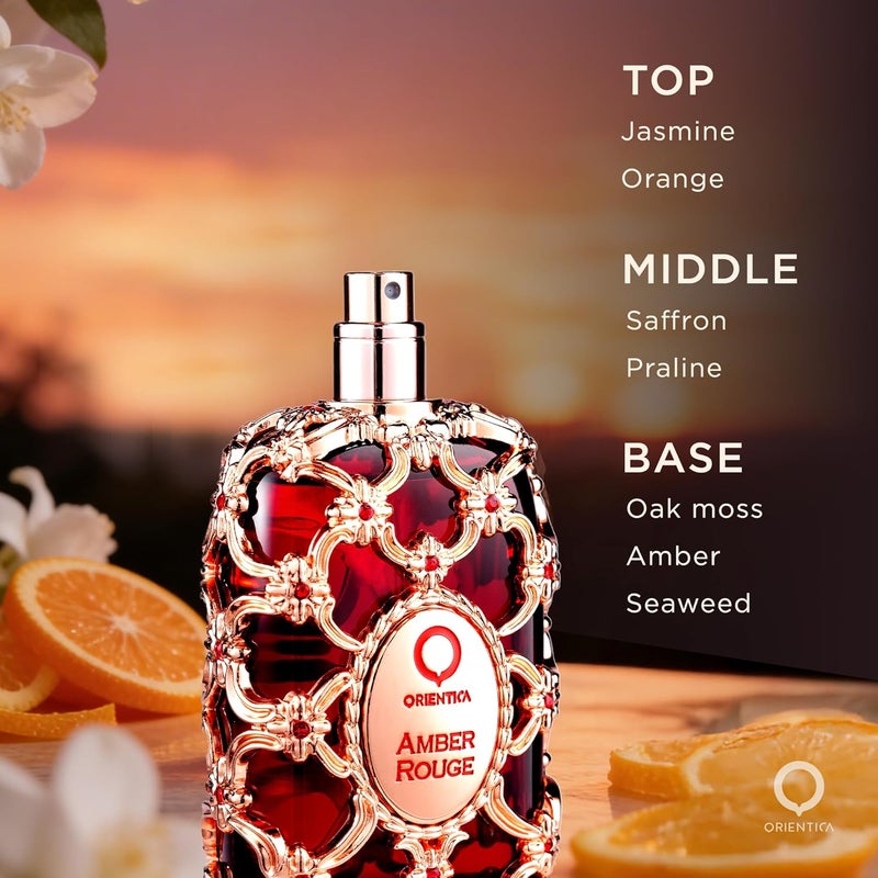 Orientica Luxury Collection Amber Rouge Eau De Parfum - 2.7oz / 80ml - Image 2