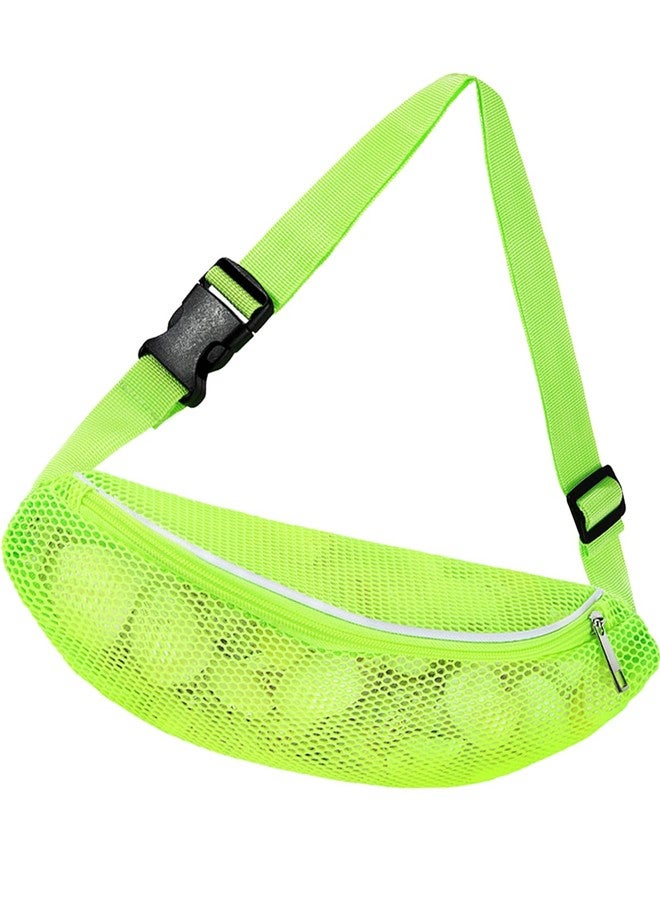 HERSAUL Shell Bag Mesh Beach Bag for Holding Shells Beach Toys Sand Toys Swimming Accessories for Boys and Girls (Green) - Image 1